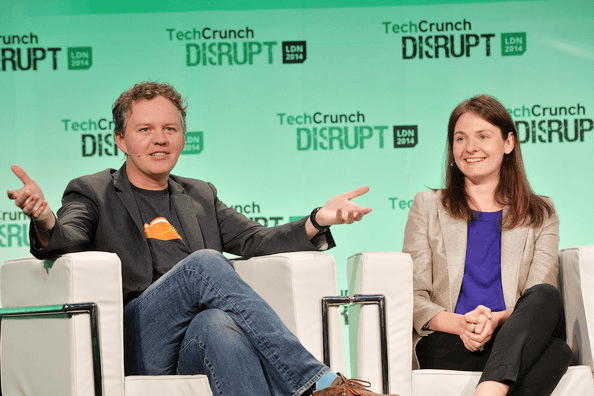Cloudflare 创始人的 Techcrunch 报道照片